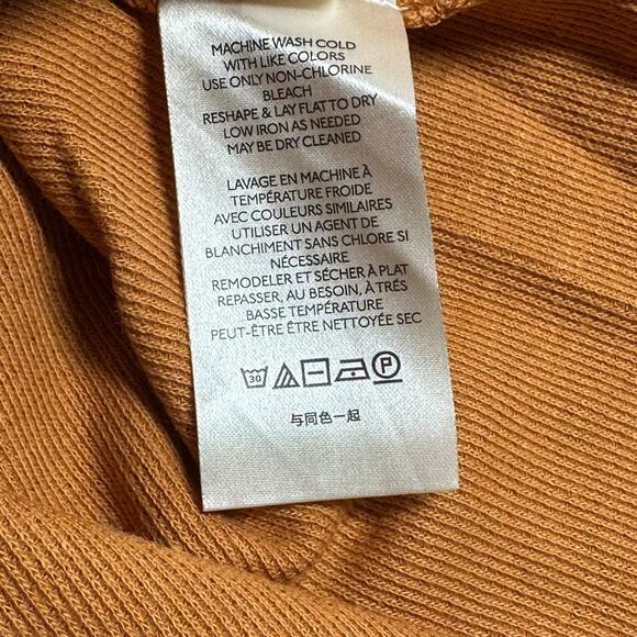 Anthropologie Top Womens Medium Cumin Waffle Knit Thermal Oversized Cotton Boho - Picture 8 of 9